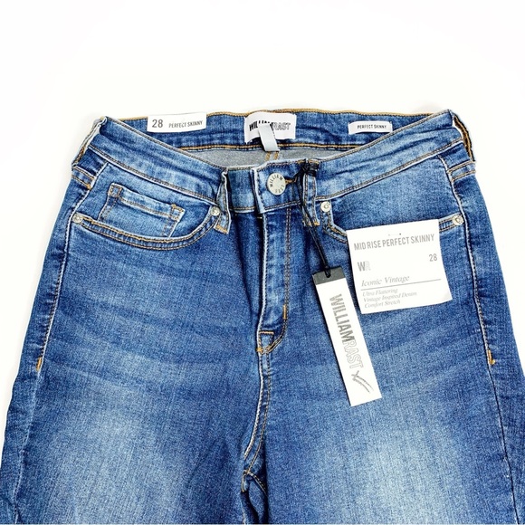 William Rast Mid Rise Perfect Skinny Iconic Vintage 28 NWT - Picture 5 of 13